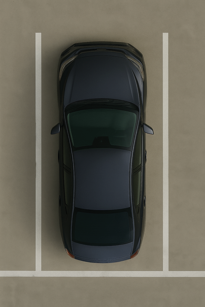 car in parking lot